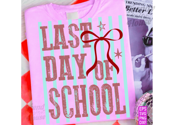 A Designer's Take on the Last Day of School Stripes Coquette PNG