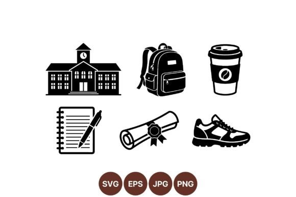 A Review of the Academic School Icons Vector Set for Embroidery
