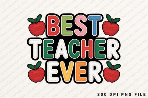 Best Teacher Ever Sublimation PNG Design: A Designer's Verdict