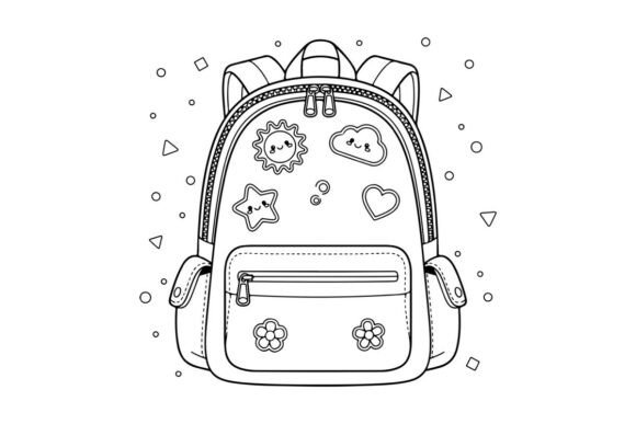 Cute School Backpack: A Versatile Embroidery Design