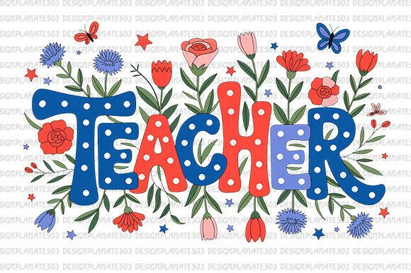 Retro Floral Teacher PNG: A Designer’s Real-Use Review