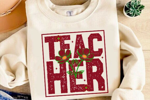 Teacher PNG, Retro Teach, Teaching Shirt